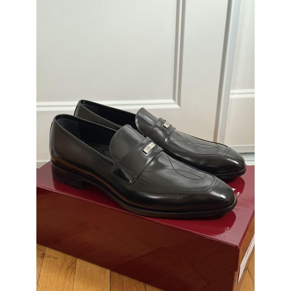Gucci Leather Loafer with Topstitch